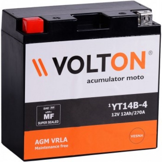 Baterie Moto Volton AGM FA 12 Ah (YT14B-4)