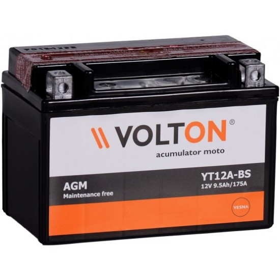 Baterie Moto Volton AGM 9.5 Ah (YT12A-BS)