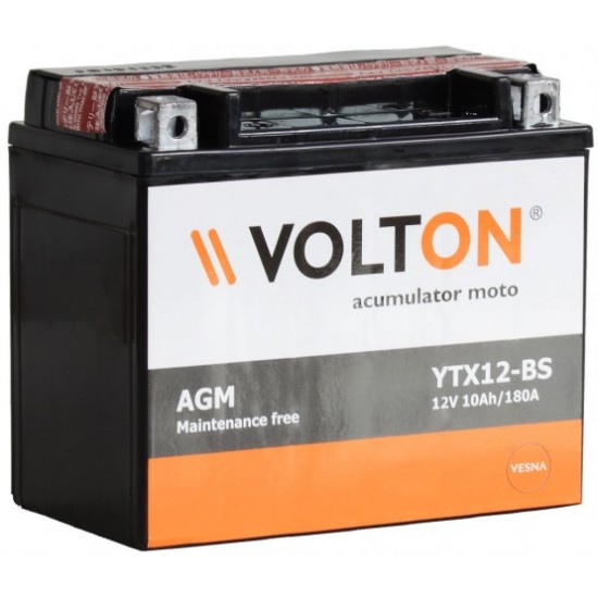 Baterie Moto Volton AGM 10 Ah (YTX12-BS)