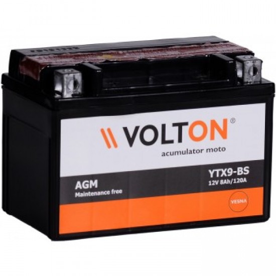 Baterie Moto Volton AGM 8 Ah (YTX9-BS)