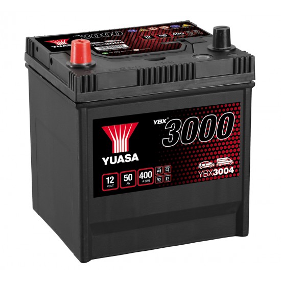 Baterie Auto Yuasa 50 Ah cu borne inverse (YBX3004)