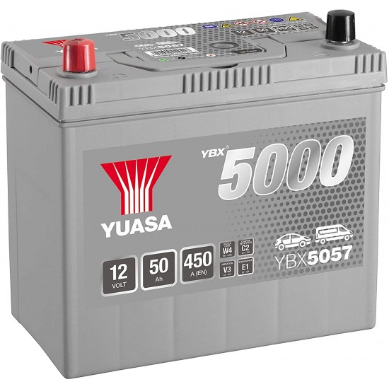 Baterie Auto Yuasa 50 Ah cu borne inverse (YBX5057)