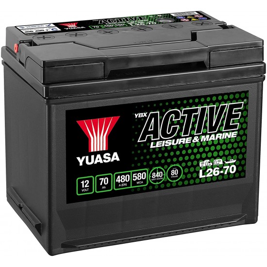 Baterie Hobby Yuasa YBX Active Leisure & Marine 70 Ah (L26-70)