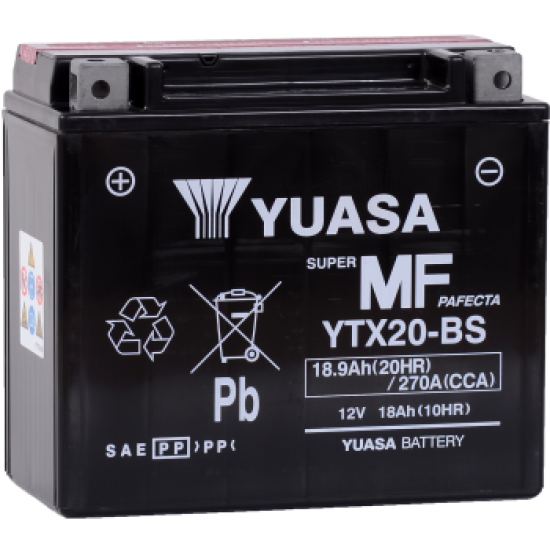 Baterie Moto Yuasa AGM 18 Ah (YTX20-BS)