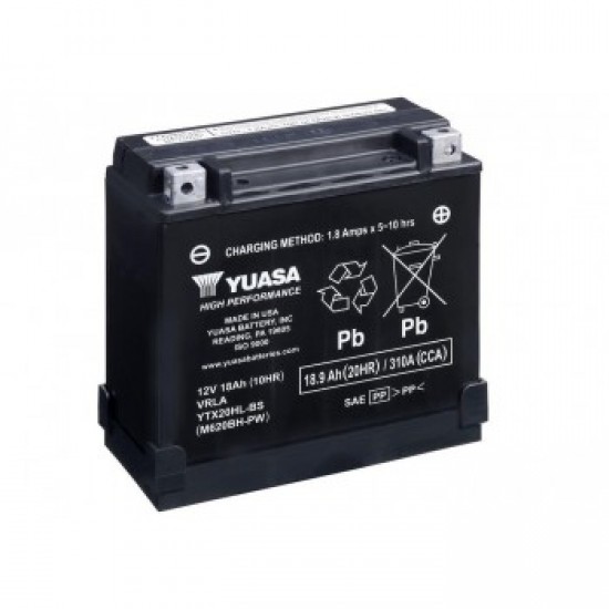 Baterie Moto Yuasa AGM 18 Ah (YTX20HL-BS-PW)