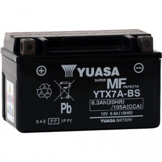 Baterie Moto Yuasa AGM 6 Ah (YTX7A-BS)