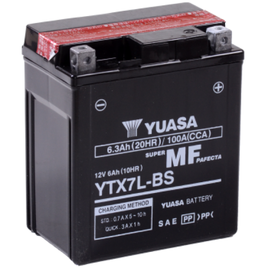 Baterie Moto Yuasa AGM 6 Ah (YTX7L-BS)