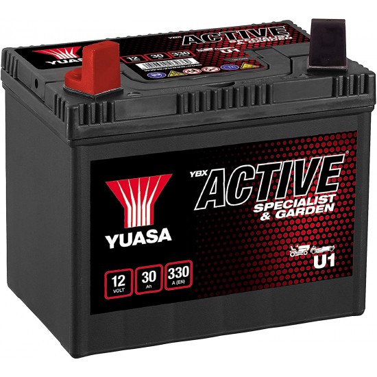 Baterie Motocultor Yuasa YBX Active Specialist & Garden 30 Ah cu borne inverse (U1)
