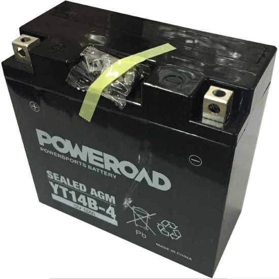 Baterie Moto Yucell AGM FA 12 Ah YT14B-4 (YT14B-BS)
