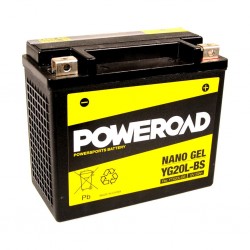 Baterie Moto Yucell Nano Gel 20 Ah YG20L-BS (YTX20L-BS)
